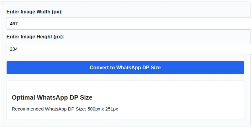 whatsapp dp size converter